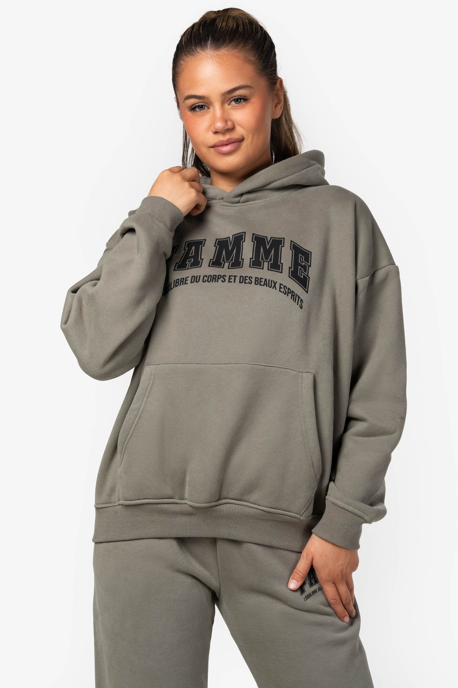 Green Oversized Hoodie - for dame - Famme - Hoodie