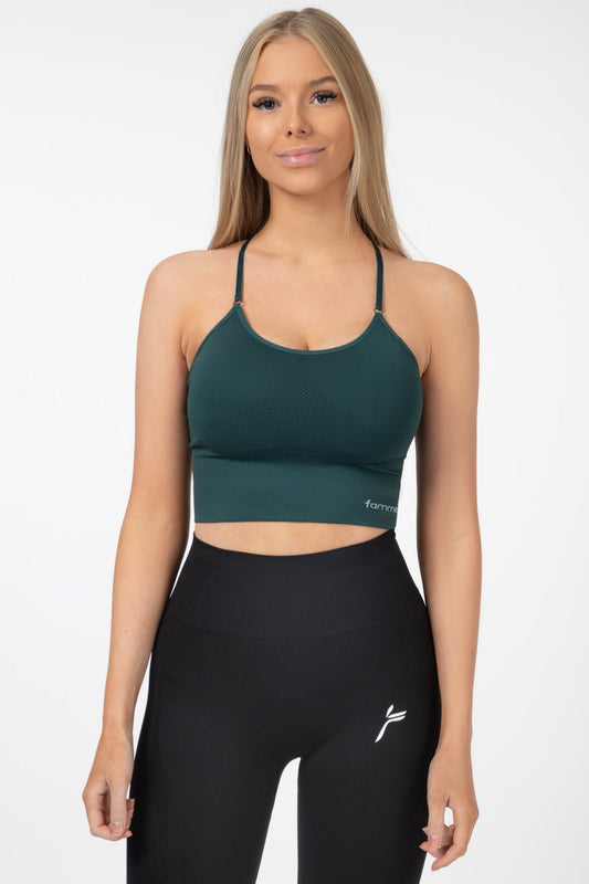 Green Power Seamless Top - for dame - Famme - Crop Top